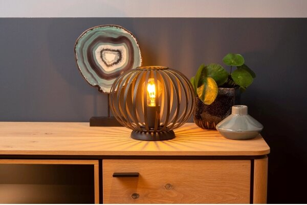 Lampă de masă Lucide 78574/25/30 MANUELA 1xE27/40W/230V negru