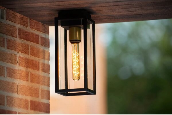 Aplică de exterior Lucide 27105/01/30 LAURENS 1xE27/15W/230V IP54 negru