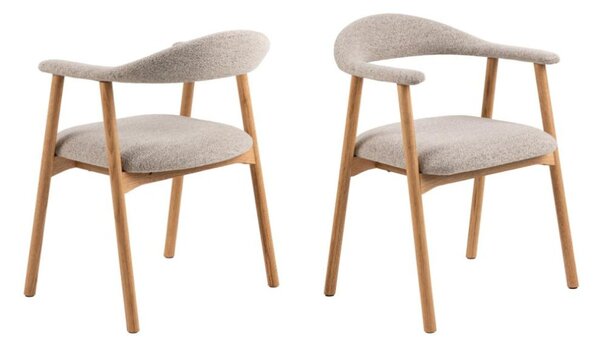 Scaun de dining Addi bouclé