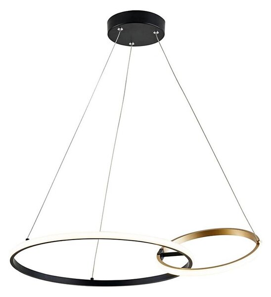 Lustră LED pe cablu Rabalux 72296 EMILION LED/36W/230V negru/auriu