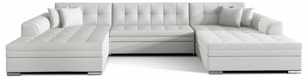 Colțar lemn masiv Formă U Extensibil Leyton 355x165cm Personalizabil