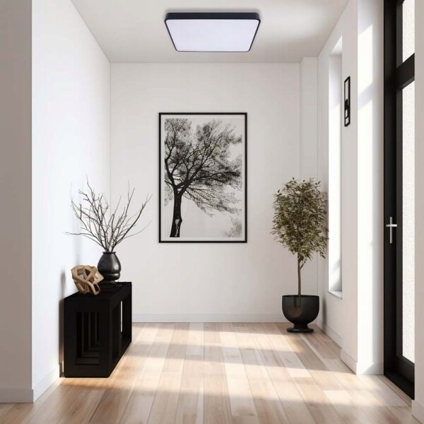 Plafonieră LED FELIZ LED/40W/230V 4000K 40x40 cm negru
