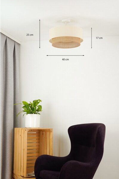 Lustră LED aplicată Brilagi BOHO STYLE 1xE27/15W/230V d. 40 cm