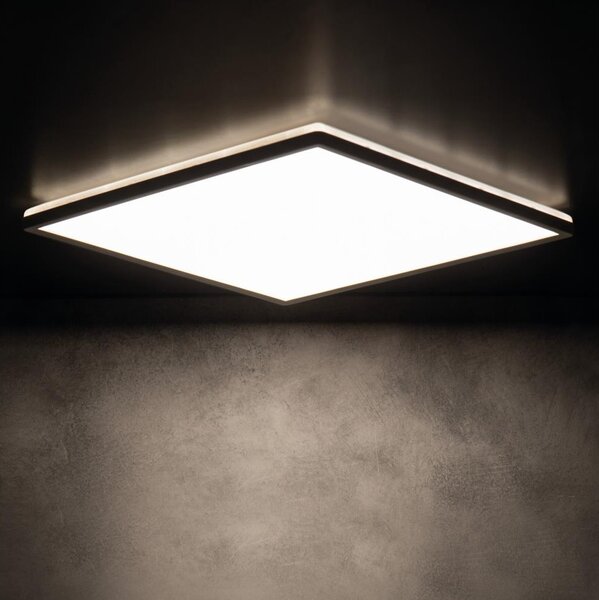 Kanlux 31531 - Plafonieră LED AZPO, 12,3 W, 230 V, 22,5 x 22,5 cm, IP54, neagră