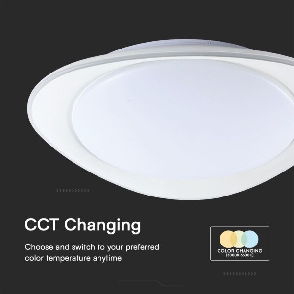 Plafonieră LED dimabilă LED/40W/230V 3000-6500K 45 cm alb + telecomandă
