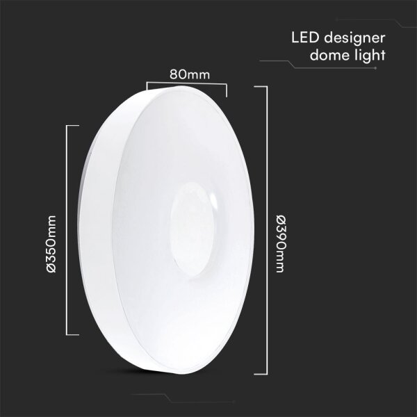 Plafonieră LED dimabilă LED/40W/230V 3000-6500K 39 cm alb + telecomandă