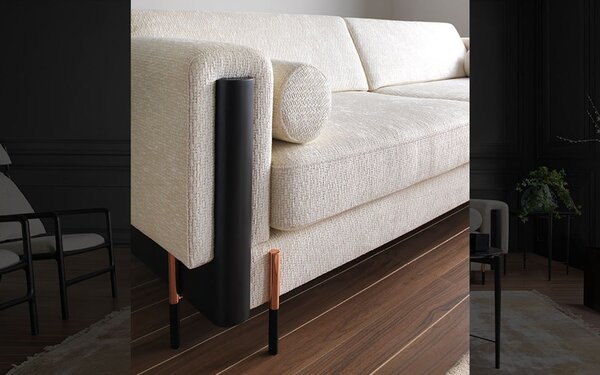 Canapea lemn masiv Fixă Calista 220/260cm - 220cm lungime (2 locuri)