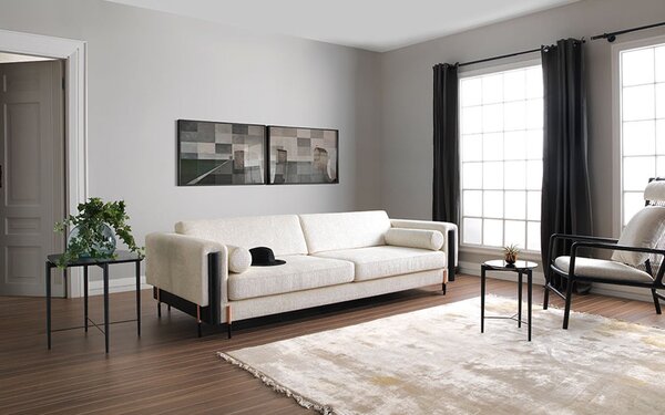 Canapea lemn masiv Fixă Calista 220/260cm - 220cm lungime (2 locuri)