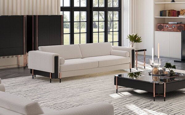 Canapea lemn masiv Fixă Calista 220/260cm - 220cm lungime (2 locuri)