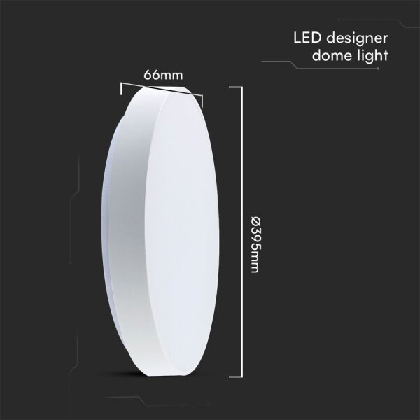 Plafonieră LED dimabilă LED/40W/230V 3000-6500K 39,5 cm alb + telecomandă