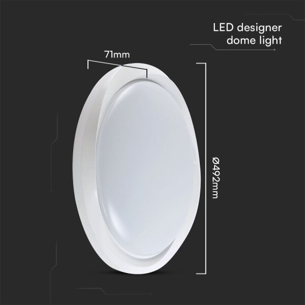 Plafonieră LED dimabilă LED/60W/230V 3000-6500K 49,2 cm alb + telecomandă