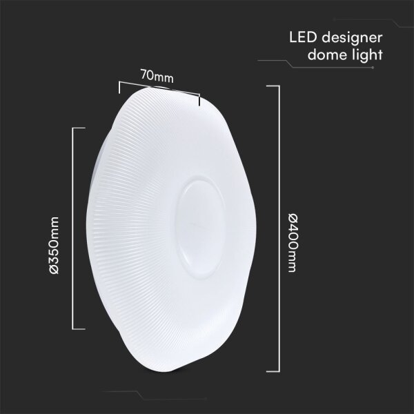 Plafonieră LED dimabilă LED/40W/230V 3000-6500K 40 cm alb + telecomandă