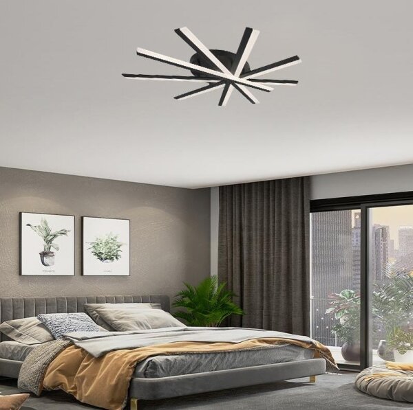 Lustră LED dimabilă aplicată LED/75W/230V 3000-6500K + telecomandă