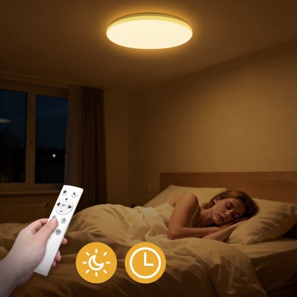 Plafonieră LED dimabilă Brilagi MILKY WAY LED/36W/230V 3000-6500K +telecomandă