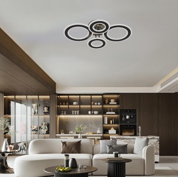 Lustră LED dimabilă aplicată LED/100W/230V 3000-6500K + telecomandă