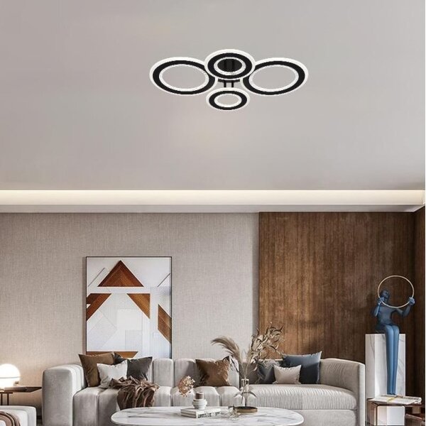 Lustră LED dimabilă aplicată LED/100W/230V 3000-6500K + telecomandă