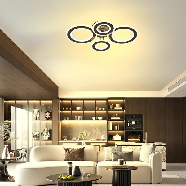 Lustră LED dimabilă aplicată LED/100W/230V 3000-6500K + telecomandă