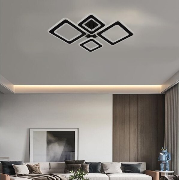 Lustră LED dimabilă aplicată LED/95W/230V 3000-6500K + telecomandă