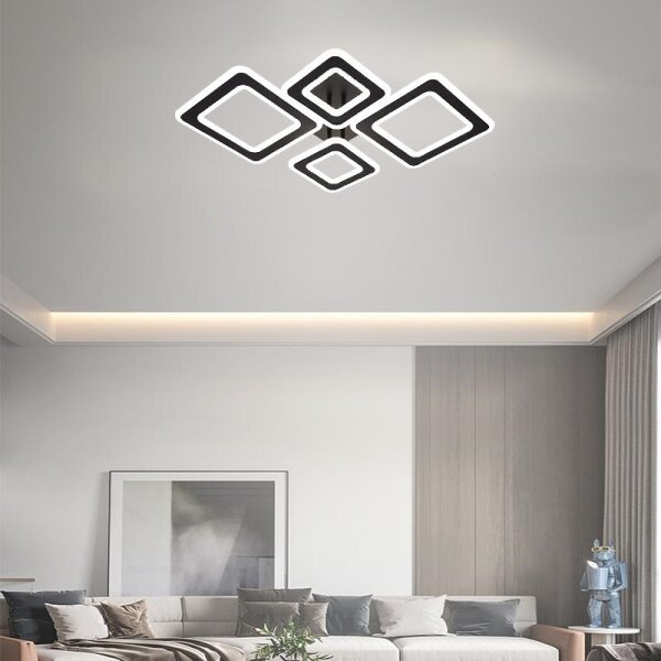 Lustră LED dimabilă aplicată LED/95W/230V 3000-6500K + telecomandă