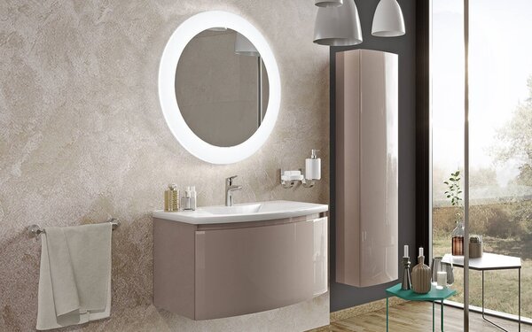 Set lemn masiv Mobilier Baie Suspendat Samba - Natur texturat