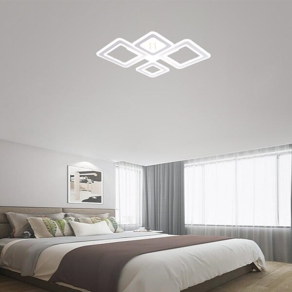 Lustră LED dimabilă aplicată LED/95W/230V 3000-6500K + telecomandă
