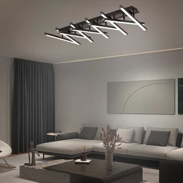 Lustră LED dimabilă aplicată LED/125W/230V 3000-6500K + telecomandă