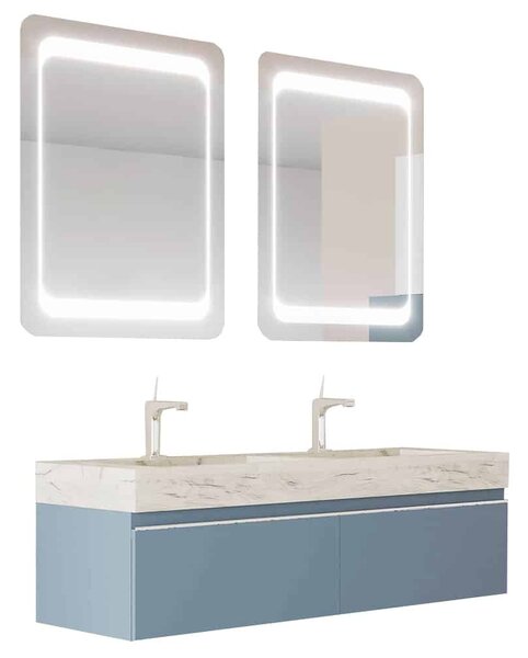 Set lemn masiv Mobilier Baie Suspendat Giulia Lavoar Dublu