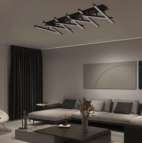 Lustră LED dimabilă aplicată LED/125W/230V 3000-6500K + telecomandă