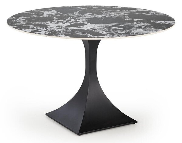 Masă Houston 1760Marmură neagră, Negru, 8cm, Piatră sinterizată, Metal