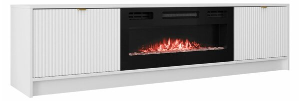 Comodă TV Comfivo Papilio II, Alb, PAL laminat, MDF, 48x182x40cm