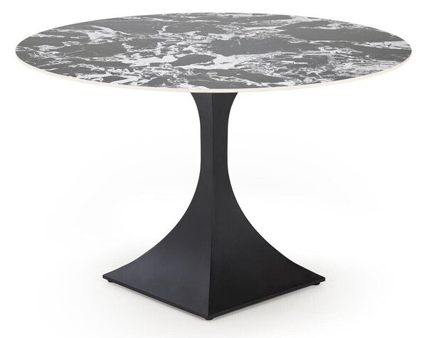 Masă Houston 1760Marmură neagră, Negru, 8cm, Piatră sinterizată, Metal
