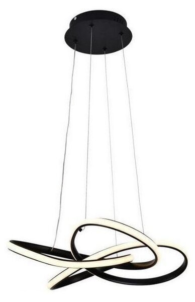 Lustră LED dimabilă pe cablu LED/40W/230V 3000-6500K negru + telecomandă