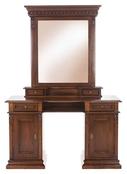 Masă lemn masiv Toaletă Bernhard, 140 × 48,5 × 83 cm - Fara