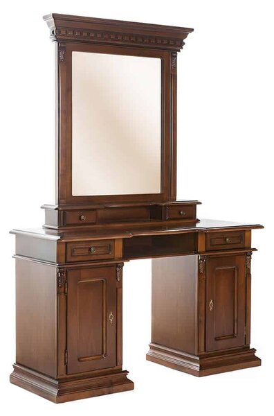 Masă lemn masiv Toaletă Bernhard, 140 × 48,5 × 83 cm - Fara