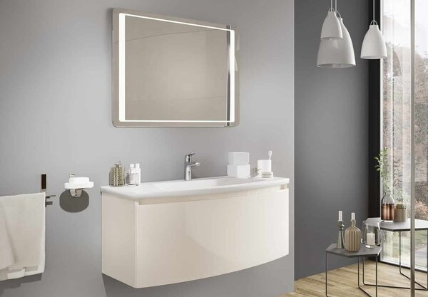 Set lemn masiv Mobilier Baie Suspendat Samba - Natur texturat