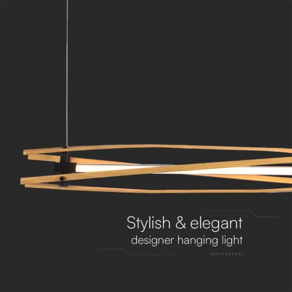 Lustră LED pe cablu LED/15W/230V 3000K maro