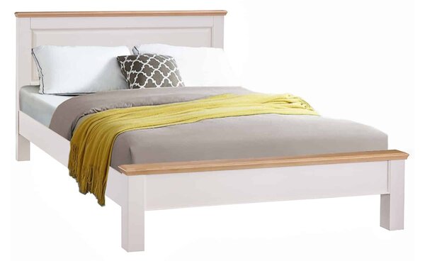 Pat lemn masiv natur Sussane Gri/ - 90x200