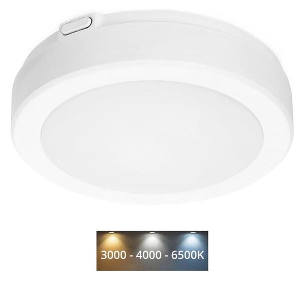 Plafonieră LED pentru baie NAIROS LED/12W/230V 3000/4000/6500K IP65 alb