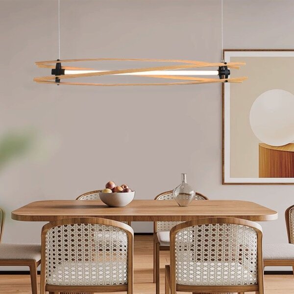 Lustră LED pe cablu LED/15W/230V 3000K maro
