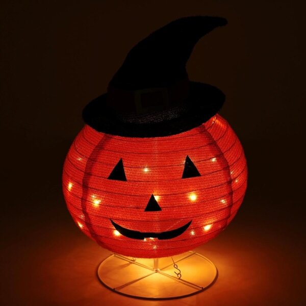 Decorațiune LED de exterior HALLOWEEN Retlux LED/3xAA/alb cald IP44 dovleac