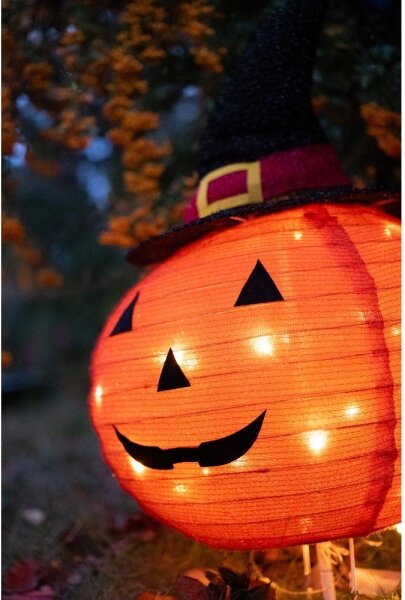 Decorațiune LED de exterior HALLOWEEN Retlux LED/3xAA/alb cald IP44 dovleac