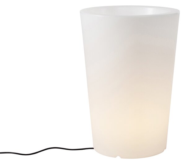 Lampă de podea exterioară albă 60 cm ghiveci de flori IP44 - Verano