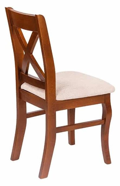 Scaun lemn masiv Gerald Configurabil, 44 × 47 × 90 cm - Alb
