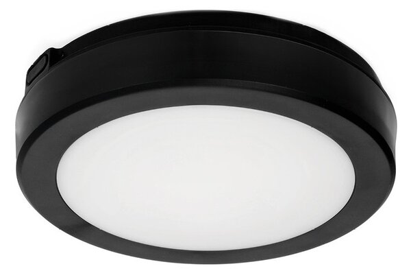 Plafonieră LED cu senzor pentru baie NAIROS LED/12W/230V IP65 cm negru + telecomandă