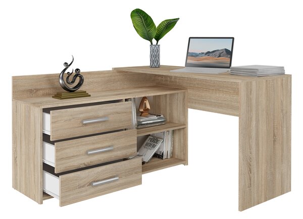 Masă PC de colț Debio 1 (stejar sonoma). Promo -12%. 1132466