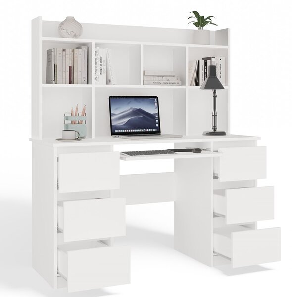 Masă PC Kwazulu 1 (alb) (cu suprastructură). Promo -17%. 1132439