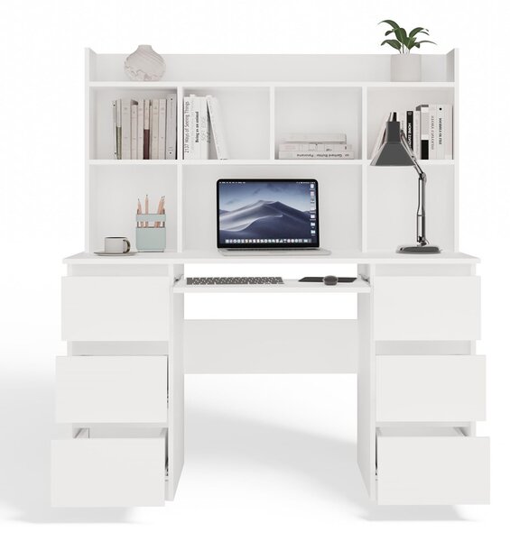 Masă PC Kwazulu 1 (alb) (cu suprastructură). Promo -17%. 1132439