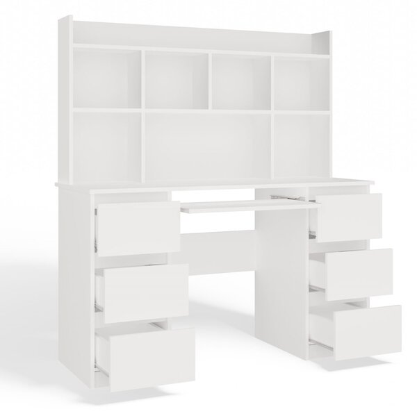 Masă PC Kwazulu 1 (alb) (cu suprastructură). Promo -17%. 1132439