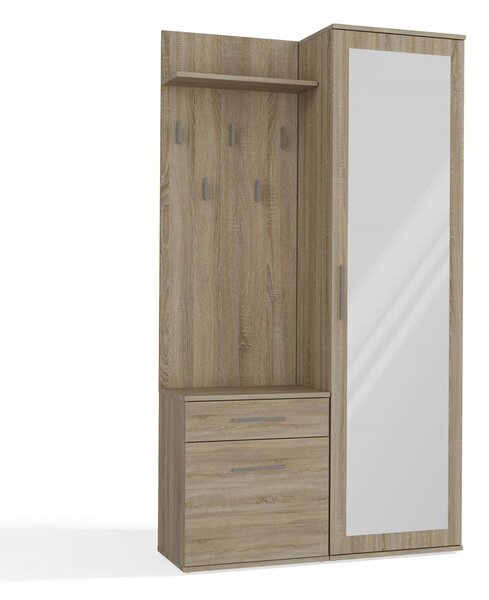 Set mobilier hol Dialogos 1 (stejar sonoma) (cu oglindă). Promo -14%. 1132537