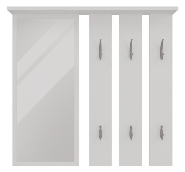 Panou cuier Oasis 1 (alb) (cu oglindă). Promo -19%. 1132563